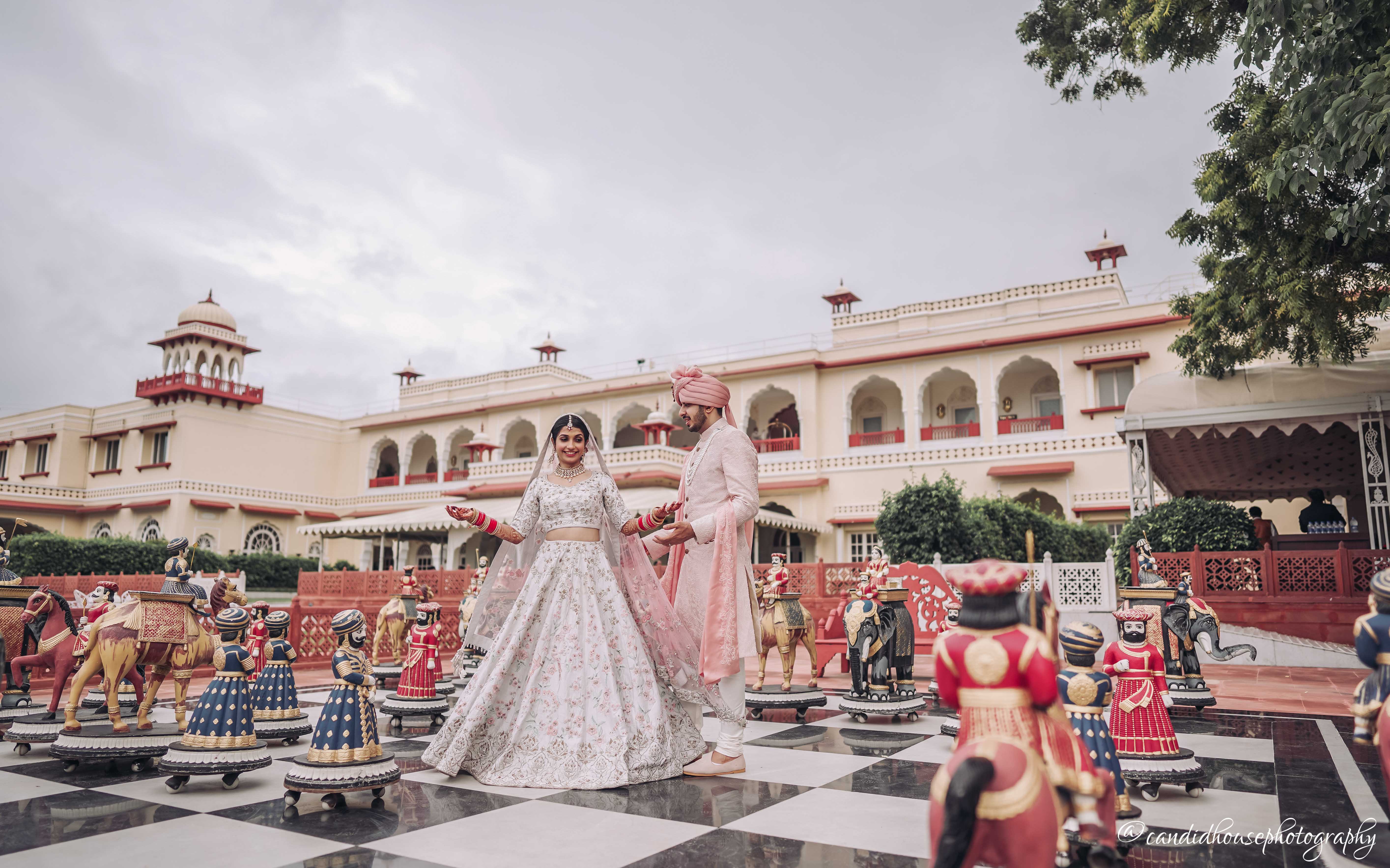 Jai Bagh palace wedding photo