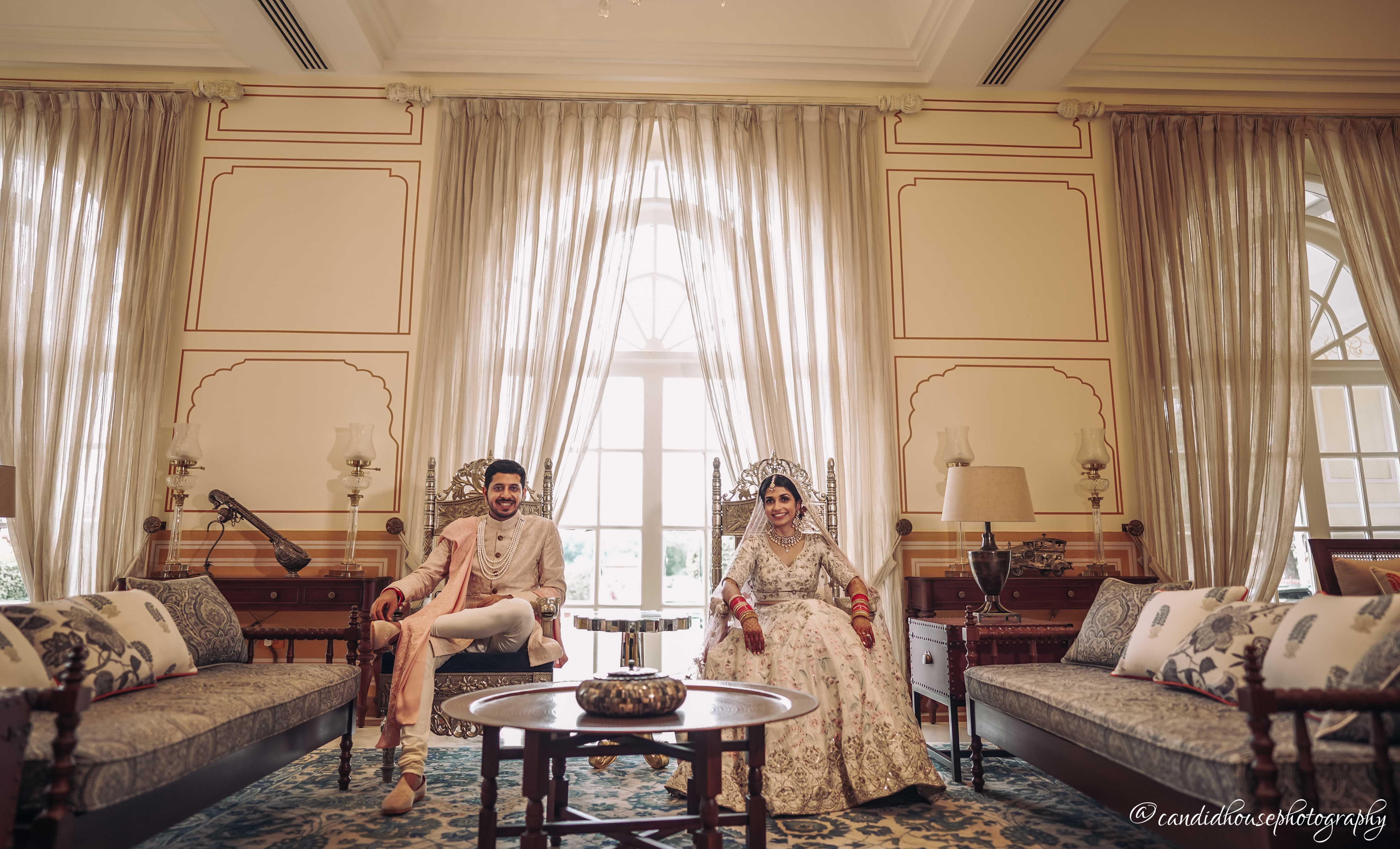 Jai Bagh palace wedding photo