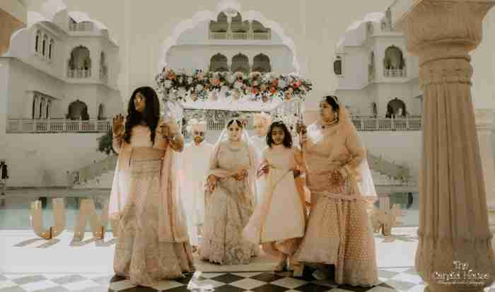 wedding in Jaibagh palace hotel